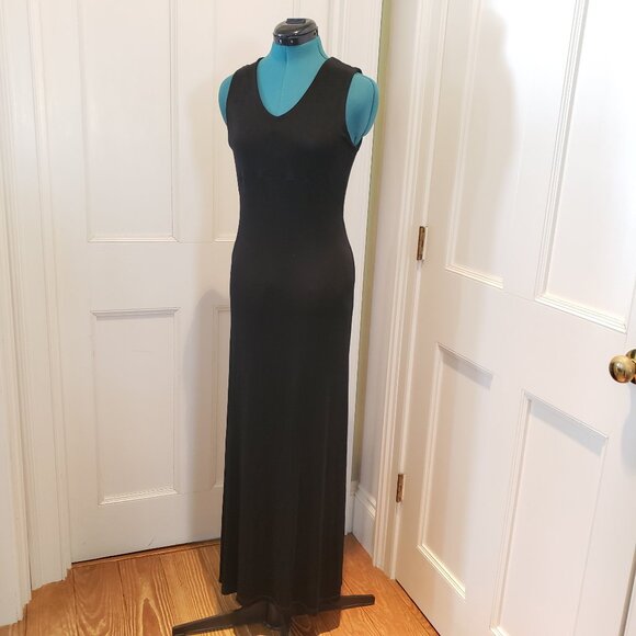 Fiore Dresses & Skirts - Vintage 90s Y2K Black maxi slip empire waist dress
